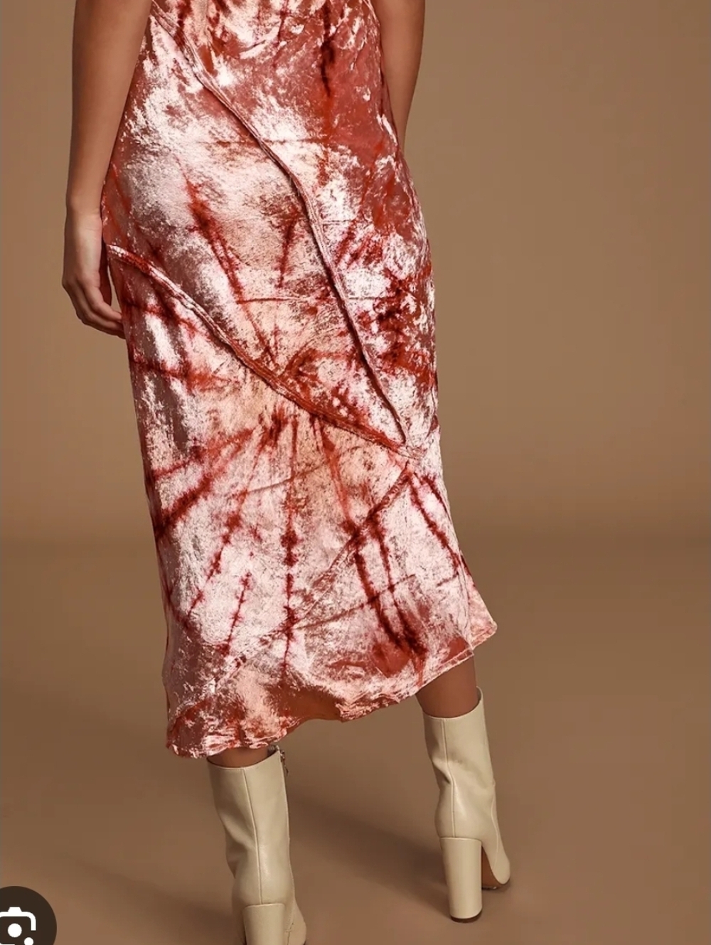 Free People Swagger Tie- Dye Midi Skirt. Large - Picture 2 of 8